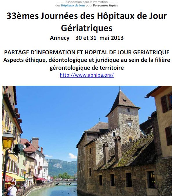 Actes du congrès d&rsquo;Annecy 2013