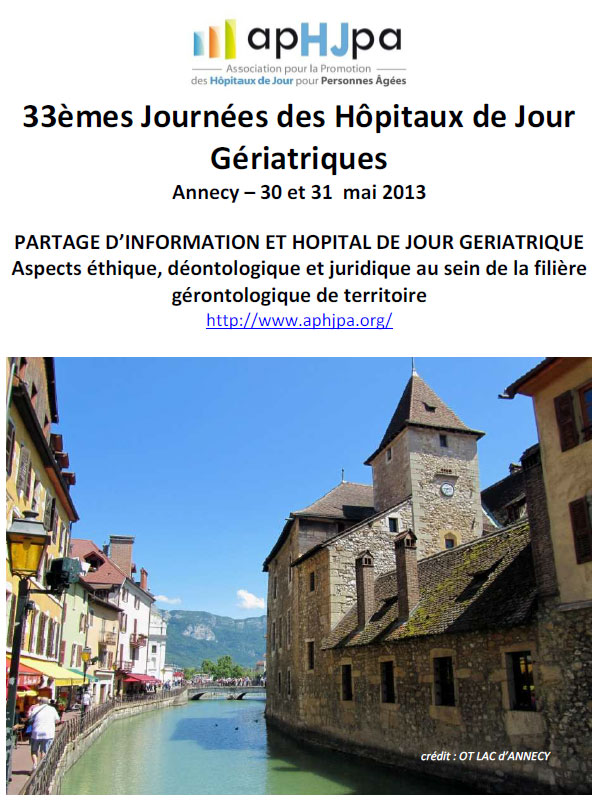 Actes du congrès d&rsquo;Annecy 2013
